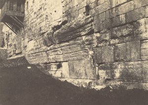 Gerusalemme. Recinto del Tempio. Arco del ponte salomonico che collegava Moria a Sion da Auguste Salzmann